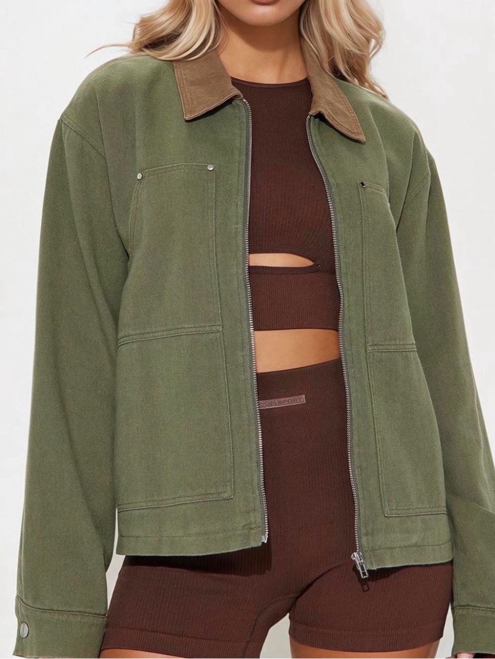 NWOT Fashion Nova Utility Jacket